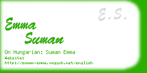 emma suman business card